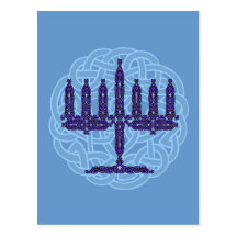 Celtic Menorah Postcard