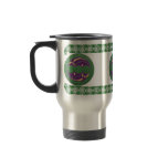 Celtic Mugs, Spiral Design in Green & Purple #2