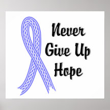 Celtic Never Give Up Hope Addison's Disease Poster