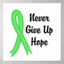 Celtic Never Give Up Hope Lymphoma (Non-Hodgkin's) Print