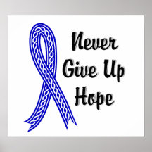 Celtic Never Give Up Hope Rectal Cancer Posters