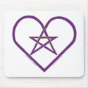 Celtic Pentacle Heart Design mouspads mousepads