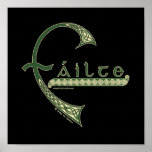 Celtic Print, Failte Welcome Design