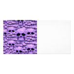 Celtic purple skull collage photo cards