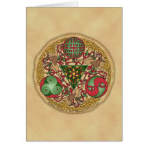Celtic Reindeer Shield Greeting Card