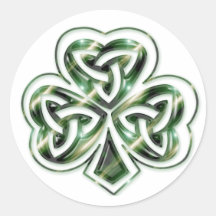 Celtic Shamrock :: Green Space Design Stickers
