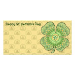 Celtic Shamrock Photo Card
