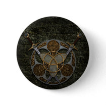 Celtic Shield and Swords Button