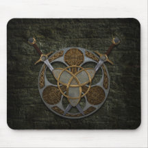 Celtic Shield and Swords Mousepad