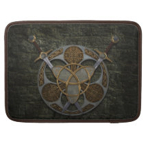 Celtic Shield And Swords Sleeves For MacBook Pro
