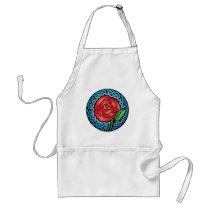 Celtic Stained Glass Rose Apron