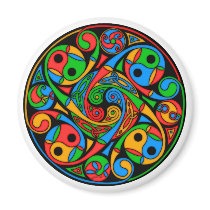 Celtic Stained Glass Spiral