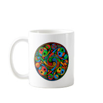 Celtic Stained Glass Spiral Mug