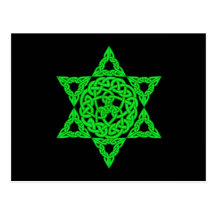 Celtic Star of David Postcard
