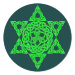 Celtic Star of David Stickers