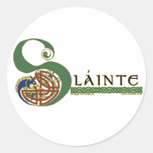 Celtic Stickers, Slainte Design