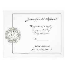 Celtic Tree of Life Response Card Custom Invites
