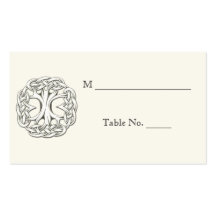 Celtic Tree of Life Wedding Place Cards Business Card
