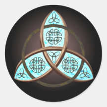 Celtic Trinity Knot Round Sticker