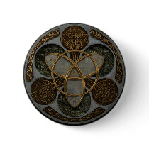 Celtic Trinity Shield Pinback Buttons