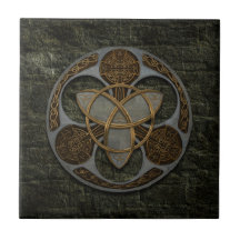 Celtic Trinity Shield Ceramic Tiles