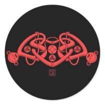 celtic triple heart stickers
