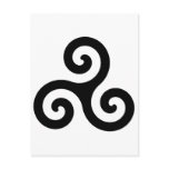 Celtic Triskelion Symbol postcards