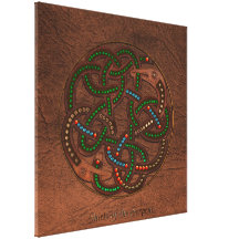 Celtic Viking Serpent Shield Irish Art Design Canvas Prints