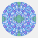 Celtic Watercolor Mandala Round Stickers