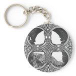 Celtic window arch tattoo key chains