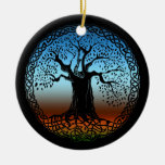 Celtic Wisdom Tree (Earth Version) Christmas Tree Ornaments