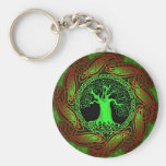 Celtic Wisdom Tree II Keychains