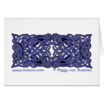 Celtic Zoomorphic Hounds Card