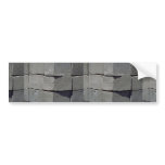 Cement block wall bumper stickers