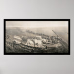 Cement Chicago IL Photo 1908 Poster