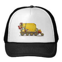 Cement Mixer Front Discharge Truck Construction Ha Mesh Hat