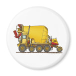 Cement Mixer Front Discharge Truck Construction Ma magnets