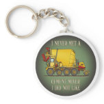 Cement Mixer Truck Operator Quote Key Chain keychains