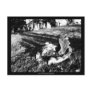 Cemetary Angel black&white -  Postcard