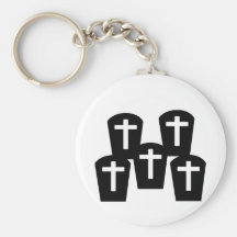 Cemetery - Grave Keychain