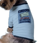 Censored pet clothing