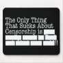Censorship Mouse Mat