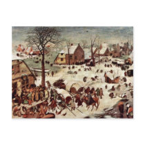 Census At Bethlehem  By Bruegel D. Ä. Pieter Postcards