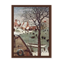 Census At Bethlehem, Detail By Bruegel D. Ä. Piete Post Cards
