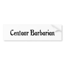 Centaur Barbarian Sticker Bumper Stickers