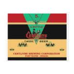 CENTLIVRE BEER CAN DESIGN FORT WAYNE INDIANA POST CARD