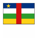 Centrafrique Flag and Map T-Shirt