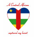 Centrafrique Flag Heart Custom T-Shirt
