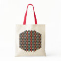 Centrafrique Flag Hearts Bag