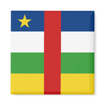 Centrafrique Flag Magnet